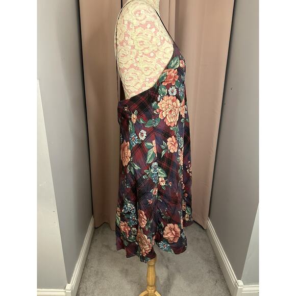 EUC Vintage Antara Silk Slip Mini Dress Size L Floral Fairy Y2K Sexy Lingerie - Picture 2 of 6